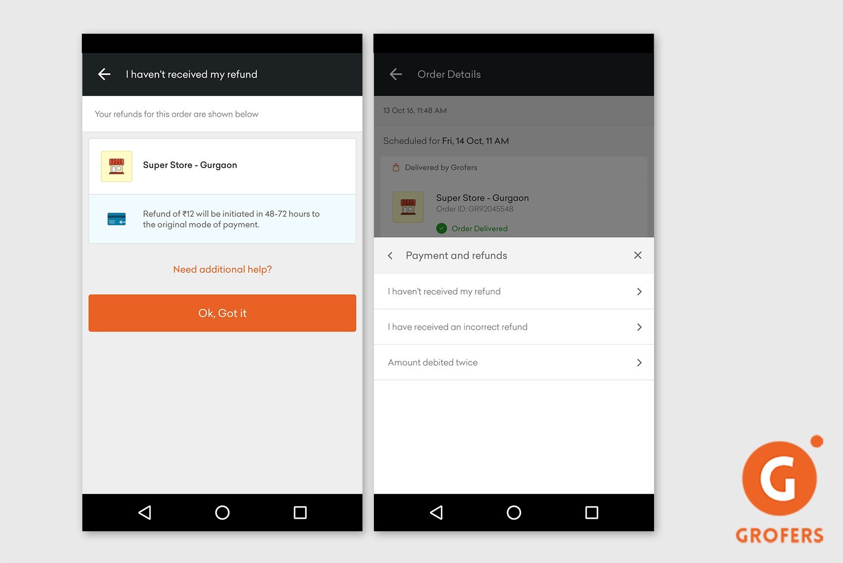 Grofers first top user offer