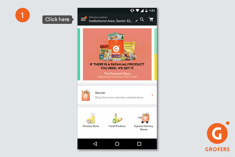 Grofers first shop user offer